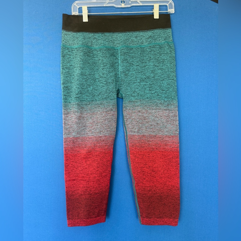 Athleta Ombre Teal to Red Woman’s Leggings